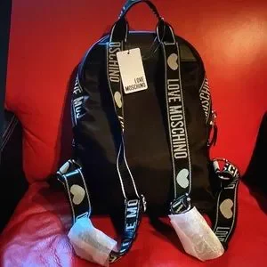 Love Moschino | Bags | Love Moschino Black Logo Backpack New  display picture 1
